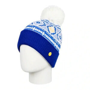Roxy Silver Speke Girls Blue Hat Beanie New with tags